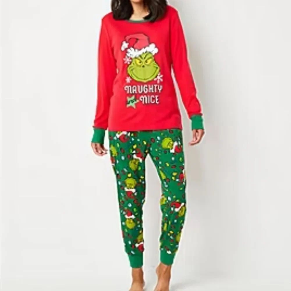The Grinch Naughty and Nice PJ Set Size M